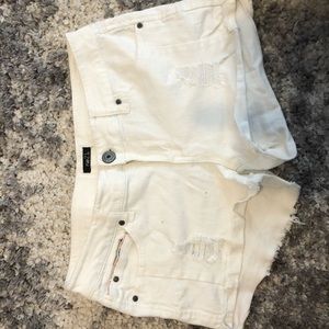 Rue 21 white jean shorts